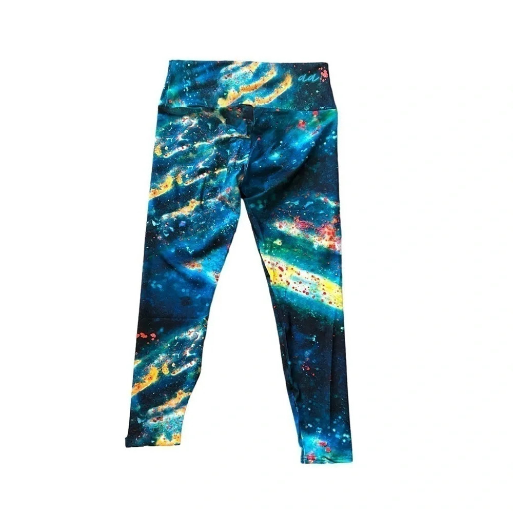 NWOT Agstract apparel leggings Exclusive Print‎ Women’s Large Poly/Spandex mix